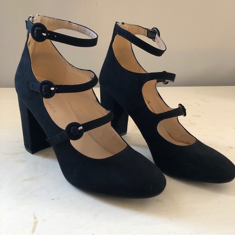 Black Strapped Heels